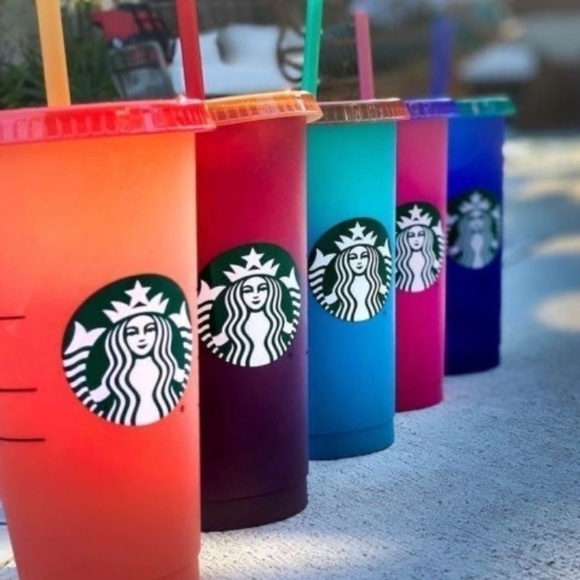 Starbucks | Summer 2020 Reusable Color Changing Cold Cups 5pk - Picture 2 of 3